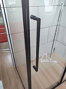 Душевой уголок Esbano SURF ESOGS100KVB 100х100 стекло прозрачное/профиль черный матовый купить в интернет-магазине Sanbest