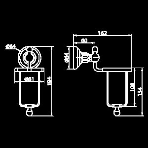 Держатель освежителя воздуха Elghansa Praktic PRK-860-Bronze бронза купить в интернет-магазине сантехники Sanbest