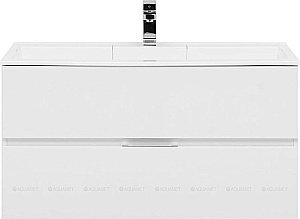 Тумба с раковиной Aquanet Алвита 235341 100 белый для ванной в интернет-магазине Sanbest