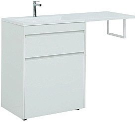 Тумба с раковиной Aquanet Токио 239291 130 белый для ванной в интернет-магазине Sanbest