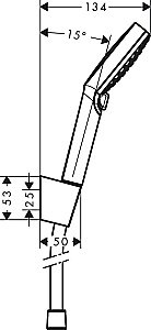 Душевая гарнитура Hansgrohe Crometta Vario 26691400 купить в интернет-магазине сантехники Sanbest