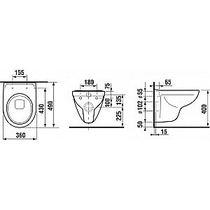 Унитаз подвесной Jika Lyra Plus 8.2338.2.000.000.1 белый купить в интернет-магазине Sanbest