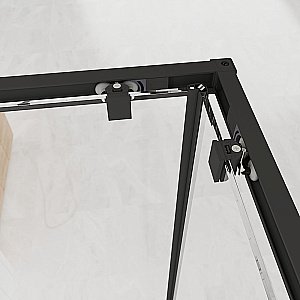 Душевой уголок Veconi Evo E3-B-11090-12-C9 110х90 стекло тонированное матовое/профиль черный матовый купить в интернет-магазине Sanbest