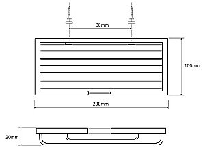 Полка Bemeta Cytro 102308070 черная купить в интернет-магазине сантехники Sanbest