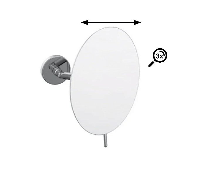 Зеркало косметическое Bemeta 116201332 хром купить в интернет-магазине сантехники Sanbest