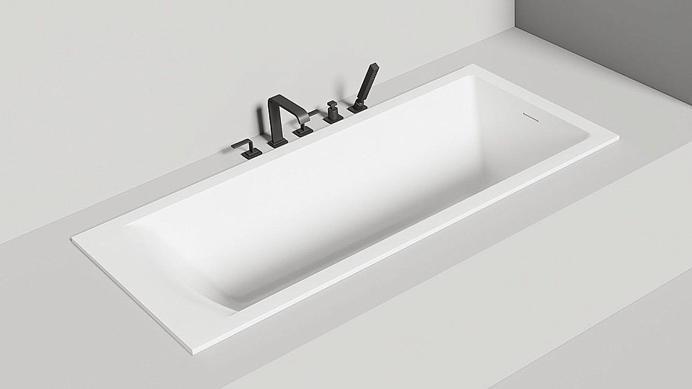 Ванна Salini Cascata S-Stone 170х75 104323M белая матовая купить в интернет-магазине Sanbest
