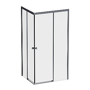Душевой уголок AM.PM X-Joy Square Slide W94G-403-12080-BТ 120х80 стекло прозрачное/профиль черный матовый купить в интернет-магазине Sanbest