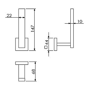 Держатель для туалетной бумаги Langberger Ledro 21948A купить в интернет-магазине сантехники Sanbest