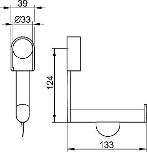 Держатель для туалетной бумаги KEUCO Plan Care 34962010000 хром купить в интернет-магазине сантехники Sanbest