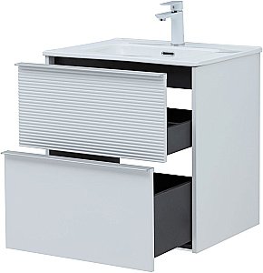 Тумба с раковиной Aquanet Вита 330473 60 белый матовый для ванной в интернет-магазине Sanbest