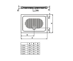 Душевой поддон Ideal Standard Connect T267601 100x80 купить в интернет-магазине Sanbest