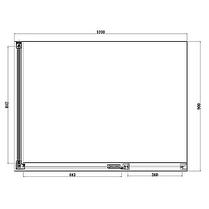 Душевой уголок Azario Ontario 120x90 стекло прозрачное с узором/профиль золото правый купить в интернет-магазине Sanbest