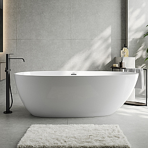 Ванна акриловая Abber 180х90 AB9211-1.8 белая купить в интернет-магазине Sanbest