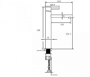Смеситель для раковины NT Bagno NT2201Н купить в интернет-магазине сантехники Sanbest