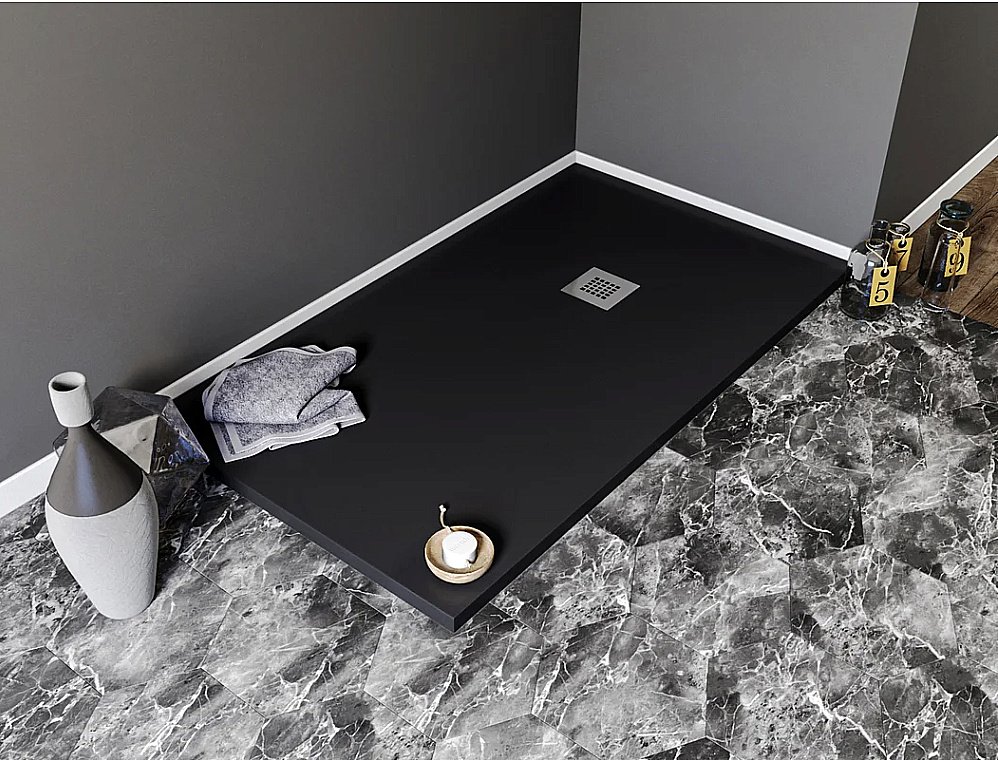 Душевой поддон Aquanet Pleasure 140х90 черный купить в интернет-магазине Sanbest