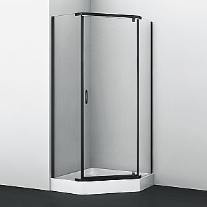 Душевой уголок WasserKRAFT Wiese 84P11 90х90 стекло прозрачное/профиль черный купить в интернет-магазине Sanbest