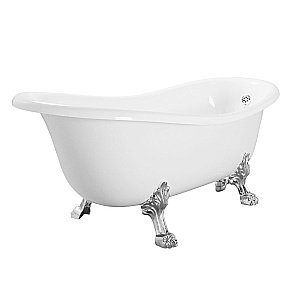 Ванна Migliore Bella на лапах LEONE STANDART 26917 170х80 белая,хром купить в интернет-магазине Sanbest