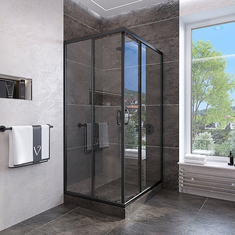 Душевой уголок Veconi Rovigo RV-113B 90x90 прозрачный купить в интернет-магазине Sanbest