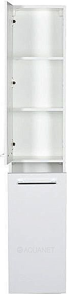 Шкаф-пенал De Aqua Тока 1БК 35 белый для ванной в интернет-магазине сантехники Sanbest