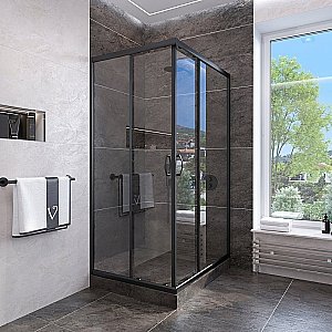Душевой уголок Veconi Rovigo RV-113B 90x90 прозрачный купить в интернет-магазине Sanbest