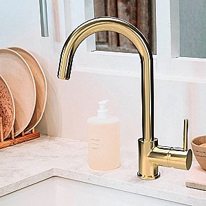 Смеситель для кухни PAINI Cox 78OT572LMKM золото купить в интернет-магазине сантехники Sanbest