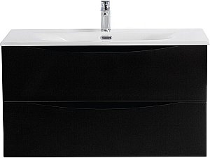 Тумба с раковиной BelBagno MARINO-CER-N-1000-2C-SO-NL-P Nero Lucido для ванной в интернет-магазине Sanbest