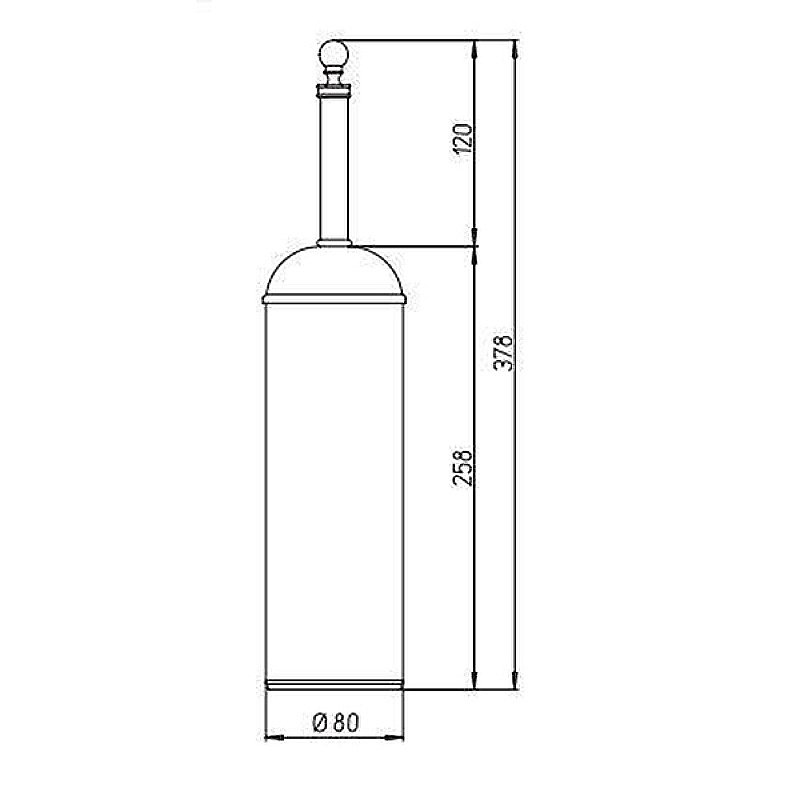 Ершик для туалета PAINI Duomo 88CR061 хром купить в интернет-магазине сантехники Sanbest