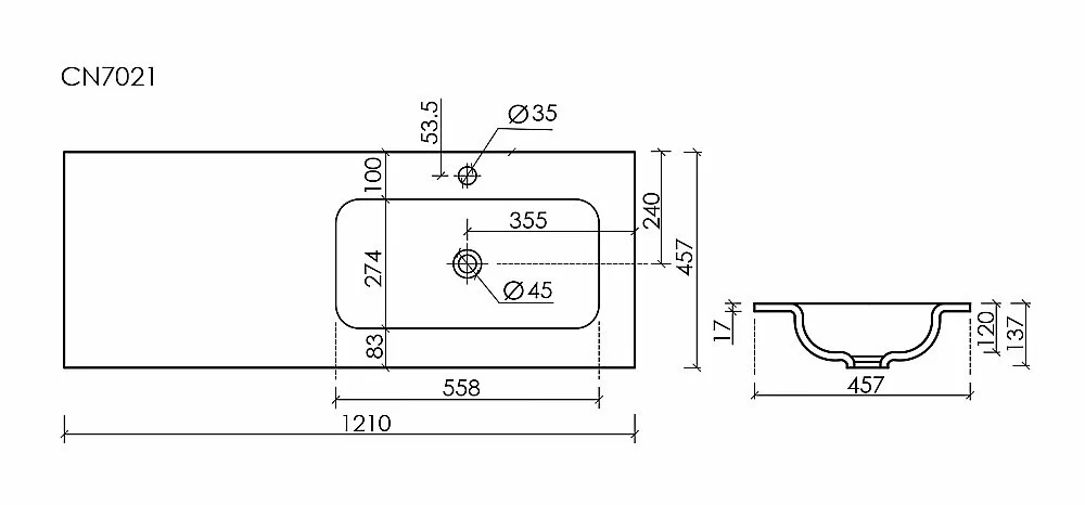 Тумба с раковиной Sancos Folk FL120W 120 Bianco для ванной в интернет-магазине Sanbest