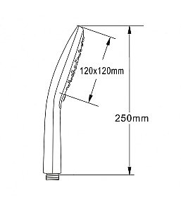 Душевая лейка Agger Marine AHS0 хром купить в интернет-магазине сантехники Sanbest