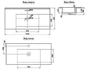 Раковина Melana E100 (9100E) 9100E-805 белая купить в интернет-магазине Sanbest