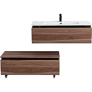 Нижняя тумба Cezares SLIDER-1000-1C-PI-NA-P орех дымчатый для ванной в интернет-магазине сантехники Sanbest