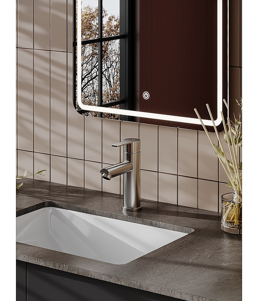 Cмеситель для раковины Agger Easy A3102122 сатин матовый купить в интернет-магазине сантехники Sanbest