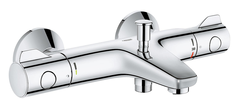 Смеситель для ванны Grohe Grohtherm 800 34576000 хром купить в интернет-магазине сантехники Sanbest