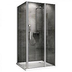 Душевой уголок ABBER Sonnenstrand AG04130S-S100 130x100 стекло прозрачное/профиль хром купить в интернет-магазине Sanbest