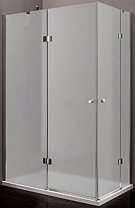 Душевой уголок Cezares Verona 120х100 VERONA-W-AH-2-120/100-P-Cr стекло матовое/профиль хром купить в интернет-магазине Sanbest