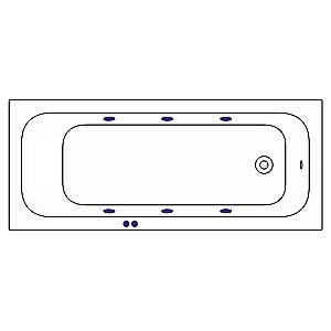 Гидромассажная ванна WhiteCross Vibe 170x70 SOFT белая/белый купить в интернет-магазине Sanbest