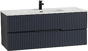 Тумба с раковиной Cezares DUET-N 120 DUET-N-1200-2C-SO-GR-P графит для ванной в интернет-магазине Sanbest