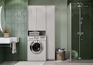 Шкаф-пенал для стиральной машинки Акватон Лондри 65 для ванной в интернет-магазине сантехники Sanbest