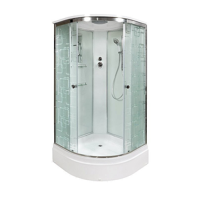 Душевая кабина DTO Серия ЕМ ЕМ2710 стандартная 100x100 купить в интернет-магазине Sanbest