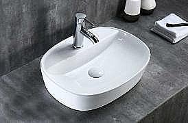 Раковина накладная Gid Lago 50 N9045 51166 белая купить в интернет-магазине Sanbest