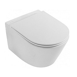 Унитаз подвесной Jacob Delafon Rodin+ E21750RU-CP безободковый, с инсталляцией, с крышкой микролифт, белый/кнопка хром купить в интернет-магазине Sanbest