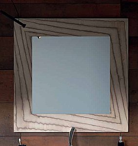 Зеркало Aqwella Papyrus-wood 100 Pap-w.02.10/LIGHT светлое дерево в ванную от интернет-магазине сантехники Sanbest