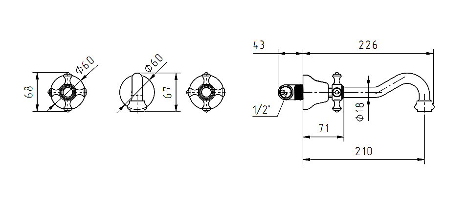 Смеситель для раковины Migliore Prestige 31621 бронза купить в интернет-магазине сантехники Sanbest