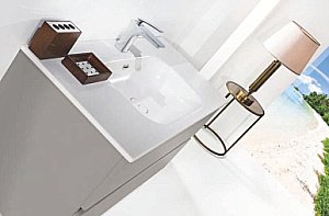 Тумба с раковиной Armadi Art Vallessi 100 кашемир для ванной в интернет-магазине Sanbest