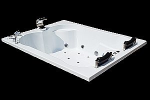 Акриловая ванна Royal Bath Hardon De Luxe RB083100DL 200x150 белая с гидромассажем купить в интернет-магазине Sanbest
