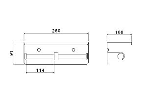 Держатель для туалетной бумаги Aquatek Оберон AQ4909MB черный матовый купить в интернет-магазине сантехники Sanbest