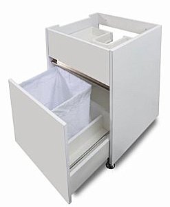 Тумба с раковиной Lotos Алисия 120 с двумя ящиками и мешком для белья для ванной в интернет-магазине Sanbest