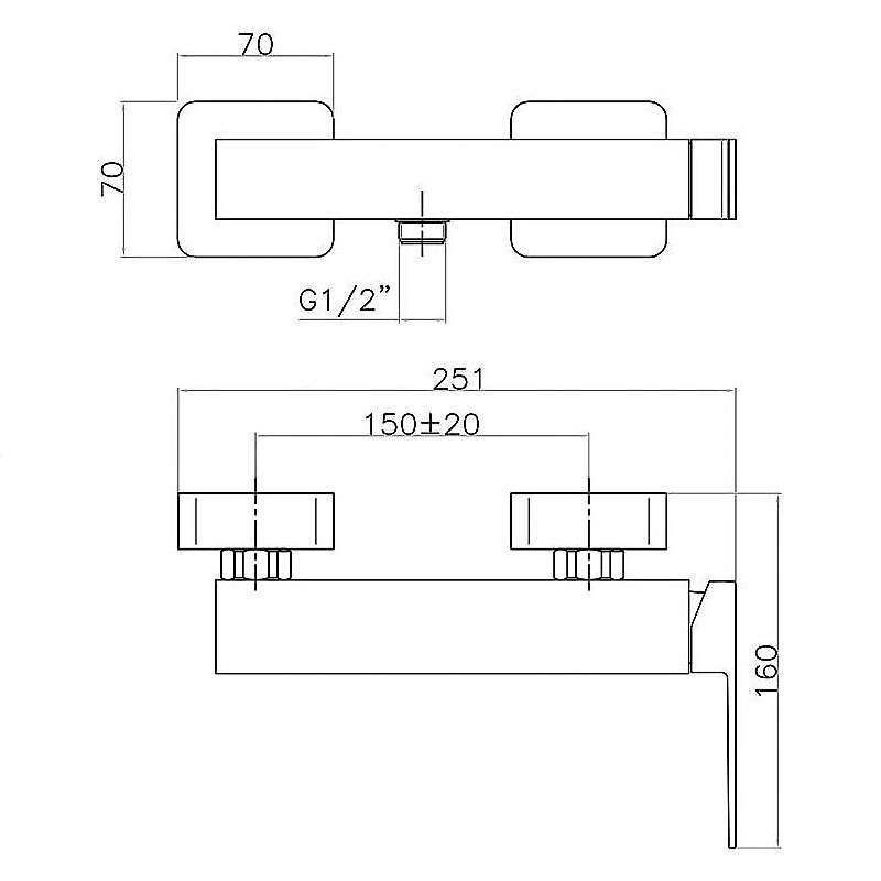 Смеситель для душа Webert Pegaso PE870101010 золото купить в интернет-магазине сантехники Sanbest