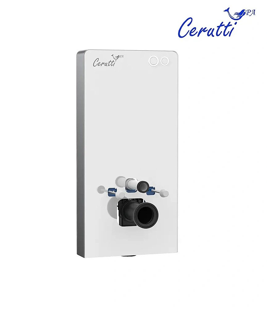 Модуль - инсталляция CeruttiSpa G111W белое стекло купить в интернет-магазине сантехники Sanbest