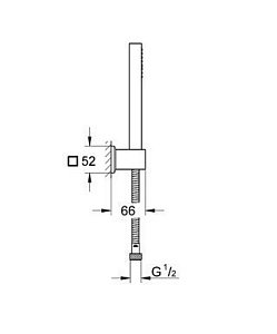 Душевая гарнитура GROHE Euphoria Cube+Stick 27889 000 купить в интернет-магазине сантехники Sanbest